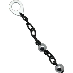  Серебристые вагинальные шарики Love in Chains на силиконовой цепочке 
