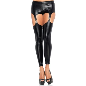  Cтильные леггинсы WET LOOK GARTER LEGGING 