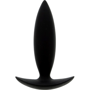  Чёрная мини-пробка для анальной стимуляции BOOTYFUL ANAL PLUG XTRA SMALL BLACK 9 см 
