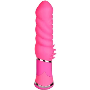  Розовый анальный вибратор с шипиками BOOTYFUL TWISTED TICKLER VIBE PINK 