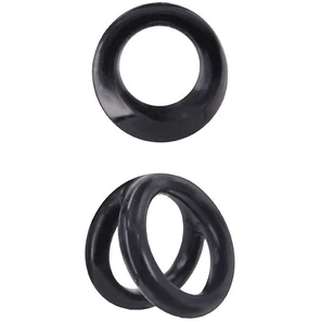  Набор из 2 эрекционных колец MENZSTUFF DOUBLE LOOPS 2 SILICONE RING: одинарного и двойного 