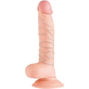  Телесный фаллоимитатор REALSTUFF DUO DENSITY DONG 8INCH 20,3 см 