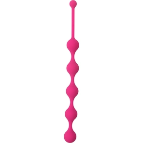  Розовая анальная цепочка SEE YOU FIVE BEADS ANAL 28,1 см 