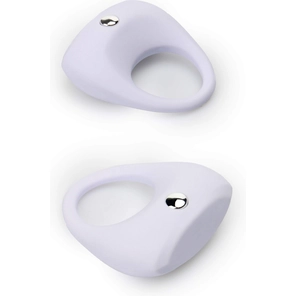  Белое эрекционное кольцо LIT-UP SILICONE STIMU RING 7 
