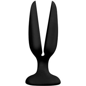  Чёрная пробка-бутон MENZSTUFF FLOWER BUTT PLUG 6INCH 15 см 