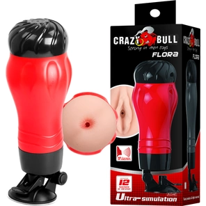 Мастурбатор-анус Crazy Bull FLORA с вибрацией и голосовым сопровождением 