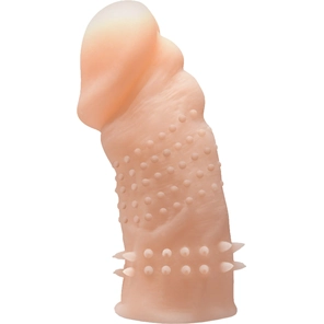  Телесная насадка с точками и шипами Performance Studded Sleeve 14,6 см 
