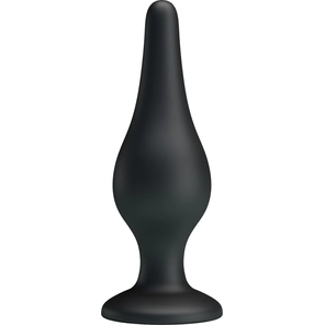  Анальная пробка на присоске среднего размера Sensitive Prostate Plug 14 см 