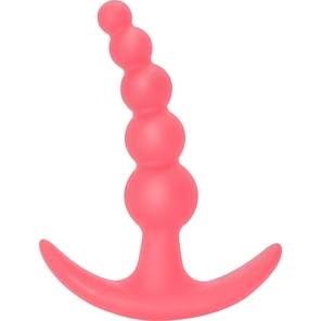  Розовая анальная пробка Bubbles Anal Plug 11,5 см 