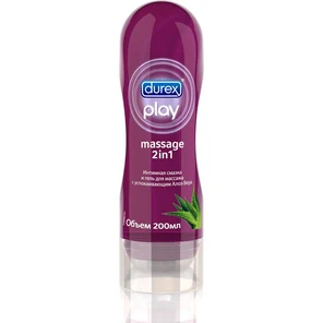  Интимная смазка и гель для массажа DUREX Play Massage 2in1 с алоэ вера 200 мл 
