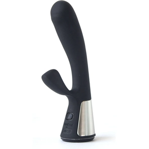  Чёрный интерактивный вибратор Kiiroo Ohmibod Fuse 18 см 