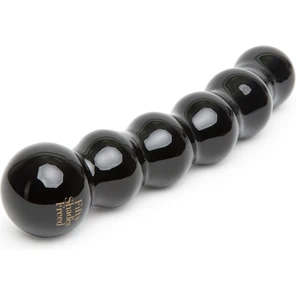  Чёрный стеклянный стимулятор It s Divine Black Glass Beaded Dildo 20,3 см 