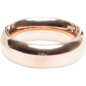  Золотистое стальное кольцо I Want You. Now. Steel Love Ring 