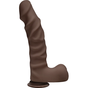  Коричневый фаллоимитатор The D Ragin D 9 Chocolate 22,86 см 