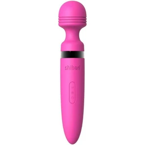  Розовый жезловый массажер Deluxe Mega Wand Wireless 28x 