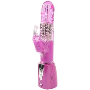  Фиолетовый вибромассажер Climax Joy 3X Multi-Purpose Rabbit Vibe 23,5 см 