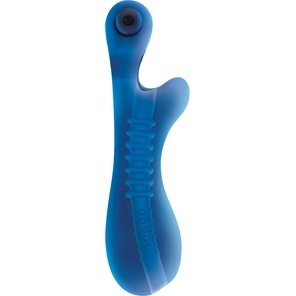  Синий мастурбатор с вибростимулятором мошонки Renegade Ball Tugging Stroker 