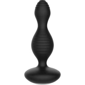  Чёрная анальная пробка с электростимуляцией E-Stimulation Vibrating Buttplug 14 см 