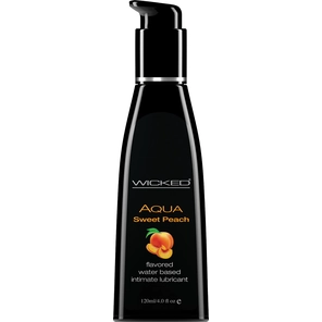  Лубрикант с ароматом спелого персика Wicked Aqua Sweet Peach 120 мл 