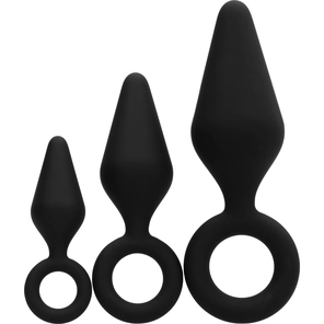  Набор из 3 анальных пробок Silicone Butt Plug Set 