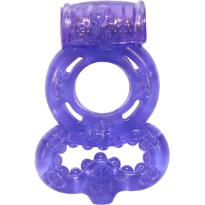  Фиолетовое эрекционное кольцо Rings Treadle с подхватом 