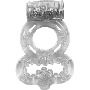  Прозрачное эрекционное кольцо Rings Treadle с подхватом 