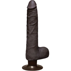 Коричневый вибратор-реалистик The Realistic Cock ULTRASKYN Vibrating 9” Slim 26,1 см 