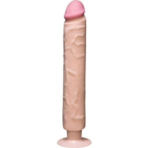  Телесный вибратор The Realistic Cock ULTRASKYN Without Balls Vibrating 12” 33,5 см 