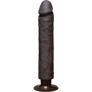  Коричневый вибратор The Realistic Cock ULTRASKYN Without Balls Vibrating 10” 29,2 см 