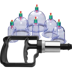  Набор помп для стимуляции Sukshen 6 Piece Cupping Set with Acu-Points 