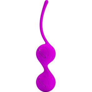  Лиловые вагинальные шарики на сцепке Kegel Tighten Up I 