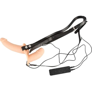  Вибрострапон с вагинальной пробкой You2Toys Vibration Strap-On Duo 14,5 см 