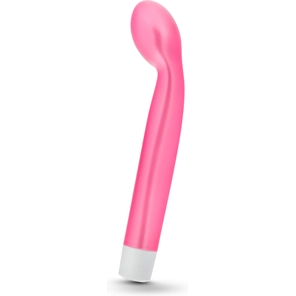  Розовый вибратор G Slim Rechargeable 18 см. 