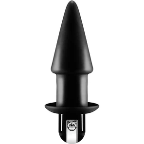  Черный конический анальный вибратор HUMPER 3.5INCH VIBRATOR 