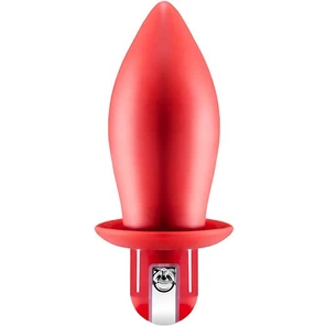  Красный конусообразный анальный вибратор HUMPER 3.5INCH VIBRATOR 8 см 