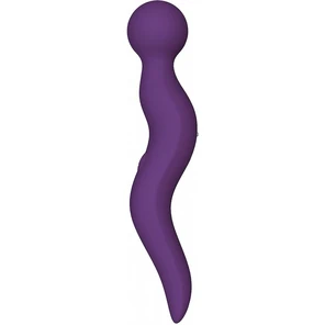  Фиолетовый жезловый вибромассажёр Cassi 21 см 