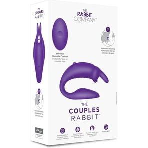  Фиолетовый вибратор для пар The Couples Rabbit 