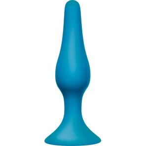  Бирюзовая анальная пробка Slim Anal Plug Large 12,5 см 