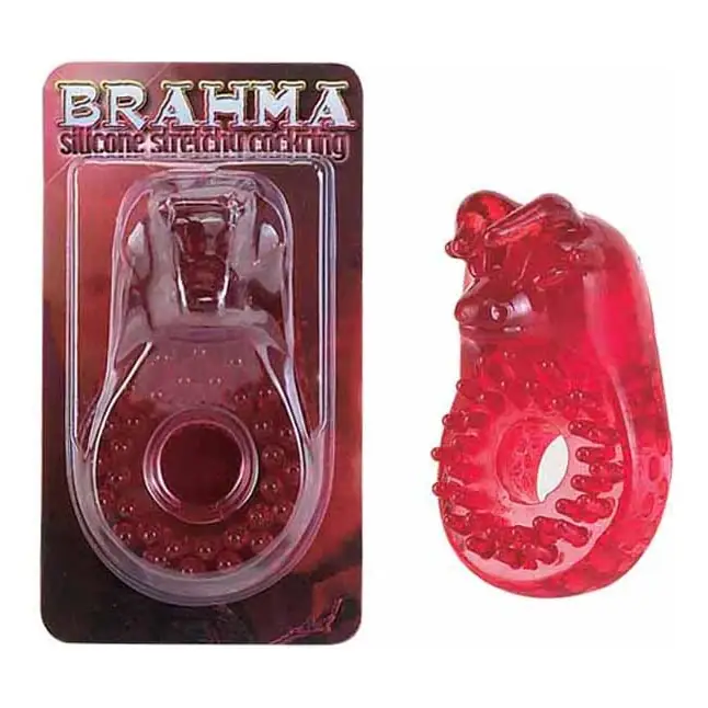 Красное эрекционное кольцо BRAHMA