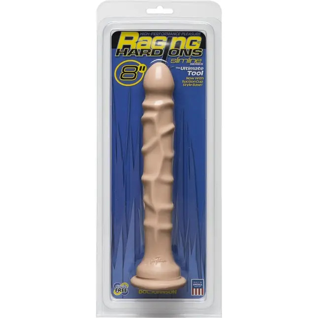 Анальный фаллос Raging Hard-Ons Slimline with Suction Cup 8 Dong - 20 см - Raging Hard-Ons. Фотография 3.