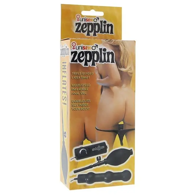 Вибрирующая анальная цепочка с накачкой Zepplin - 14 см. Фотография 2.