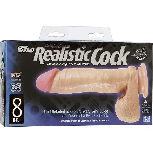 Фаллоимитатор реалистичной формы на присоске - 20,5 см - The Realistic Cock. Фотография 4.