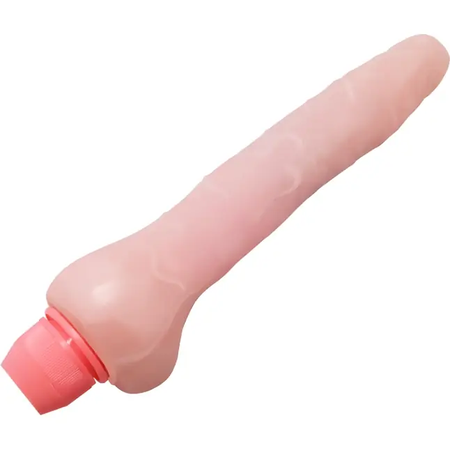 Телесный гнущийся вибратор Sensual Spin - 19,3 см. Фотография 2.
