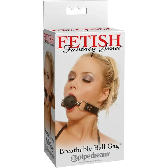 Кляп с отверстиями Breathable Ball Gag - Fetish Fantasy Series. Фотография 4.