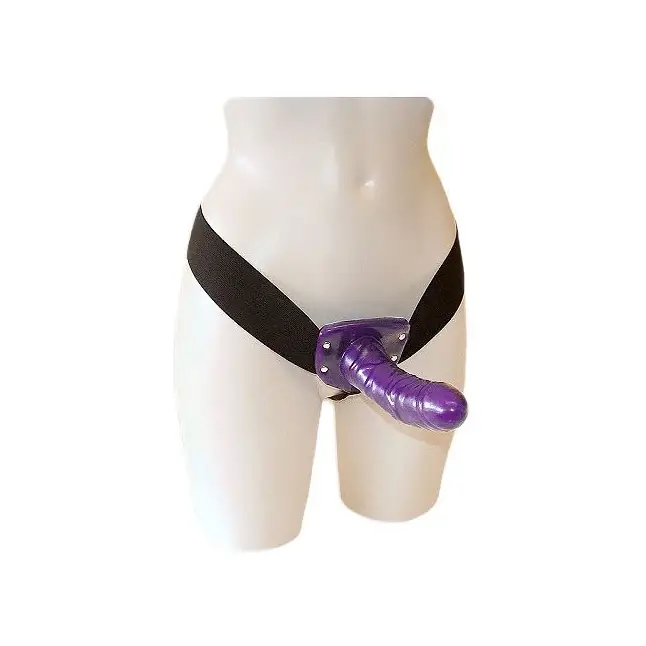 Фиолетовый страпон с вибрацией ALIAS FEMALE STRAP-ON - 16 см. Фотография 2.
