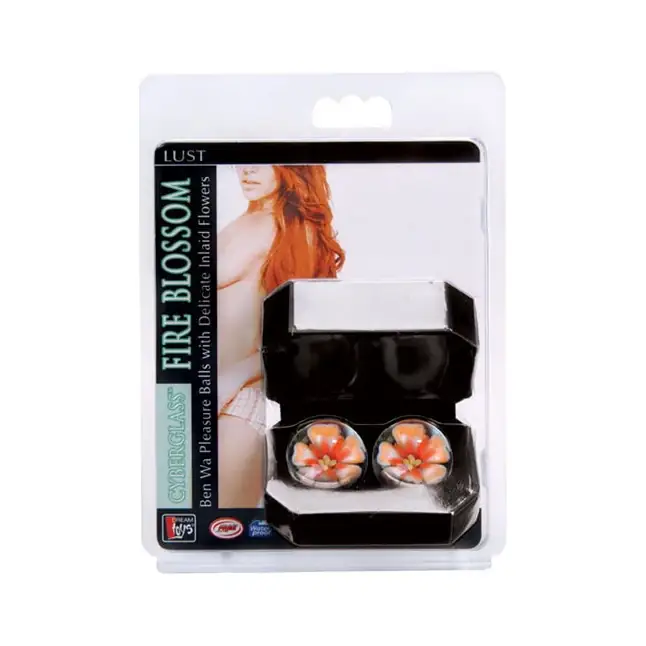 Вагинальные шарики из стекла Fire Blossom - Lust. Фотография 2.