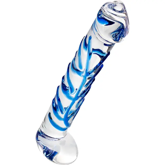 Соблазнительный стеклянный фаллос - 17 см - Sexus Glass. Фотография 3.