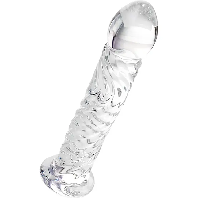 Стеклянный фаллоимитатор Волна - 17 см - Sexus Glass. Фотография 2.