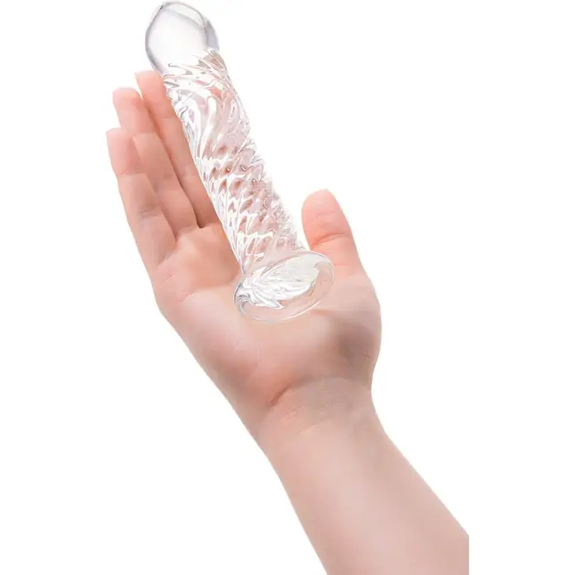 Стеклянный фаллоимитатор Волна - 17 см - Sexus Glass. Фотография 4.