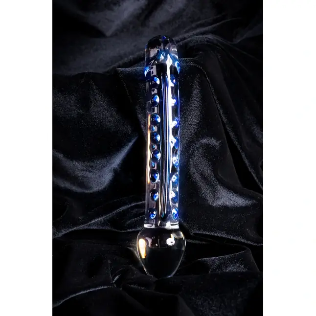 Двусторонний прозрачный фаллос из стекла - 20 см - Sexus Glass. Фотография 10.